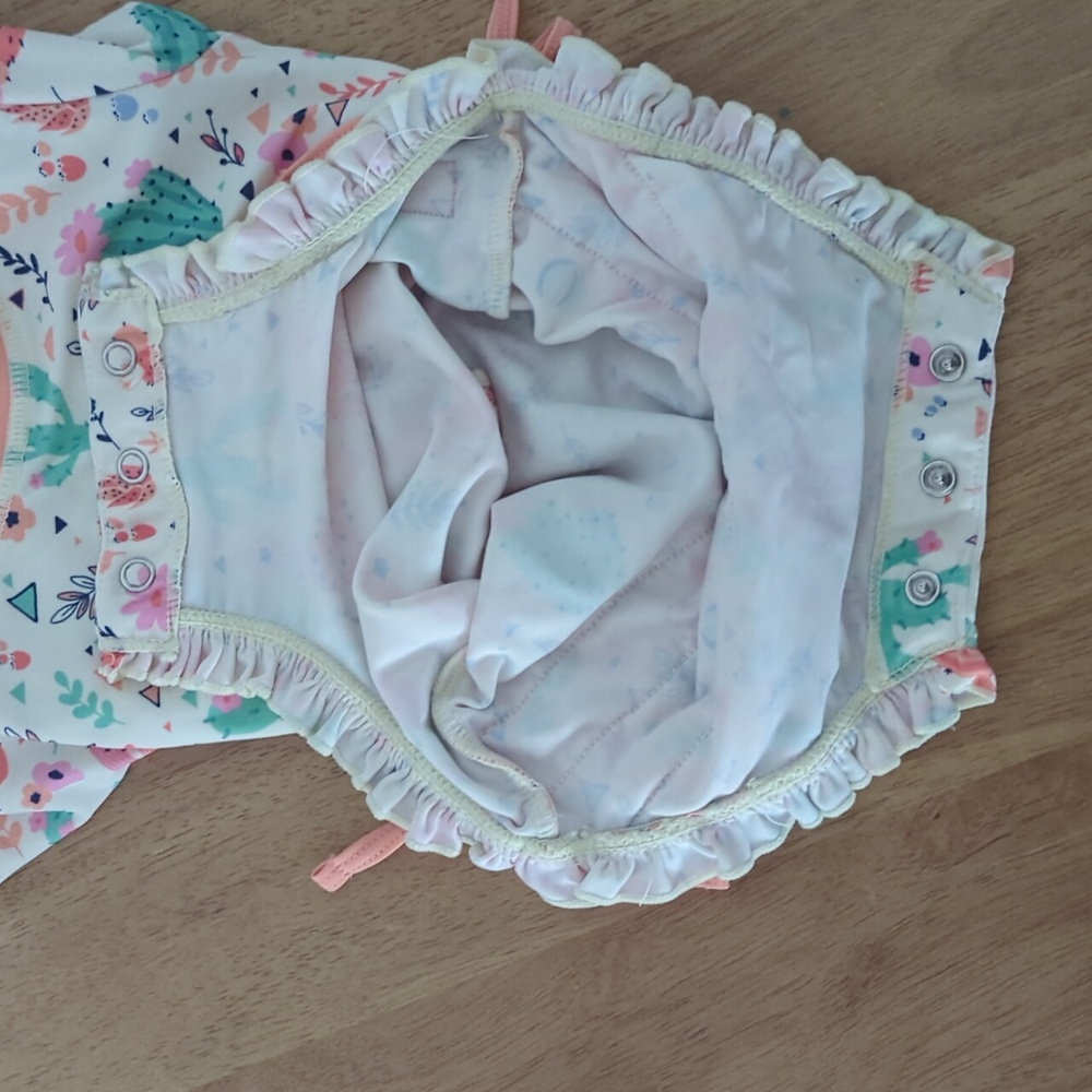 Ruffle Butts Cactus Print Rashguard - Picture 3 of 3